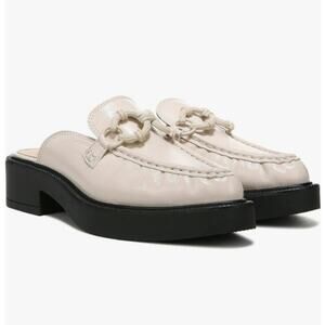 Circus Sam Edelman Nancy Vanilla Bean Chunky Patent Leather Mules Sz 7.5 - flaw